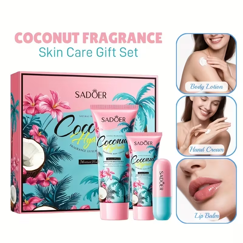 Luxury Skincare Gifts - Coconut Hydrating Luxury Gift Set, Body