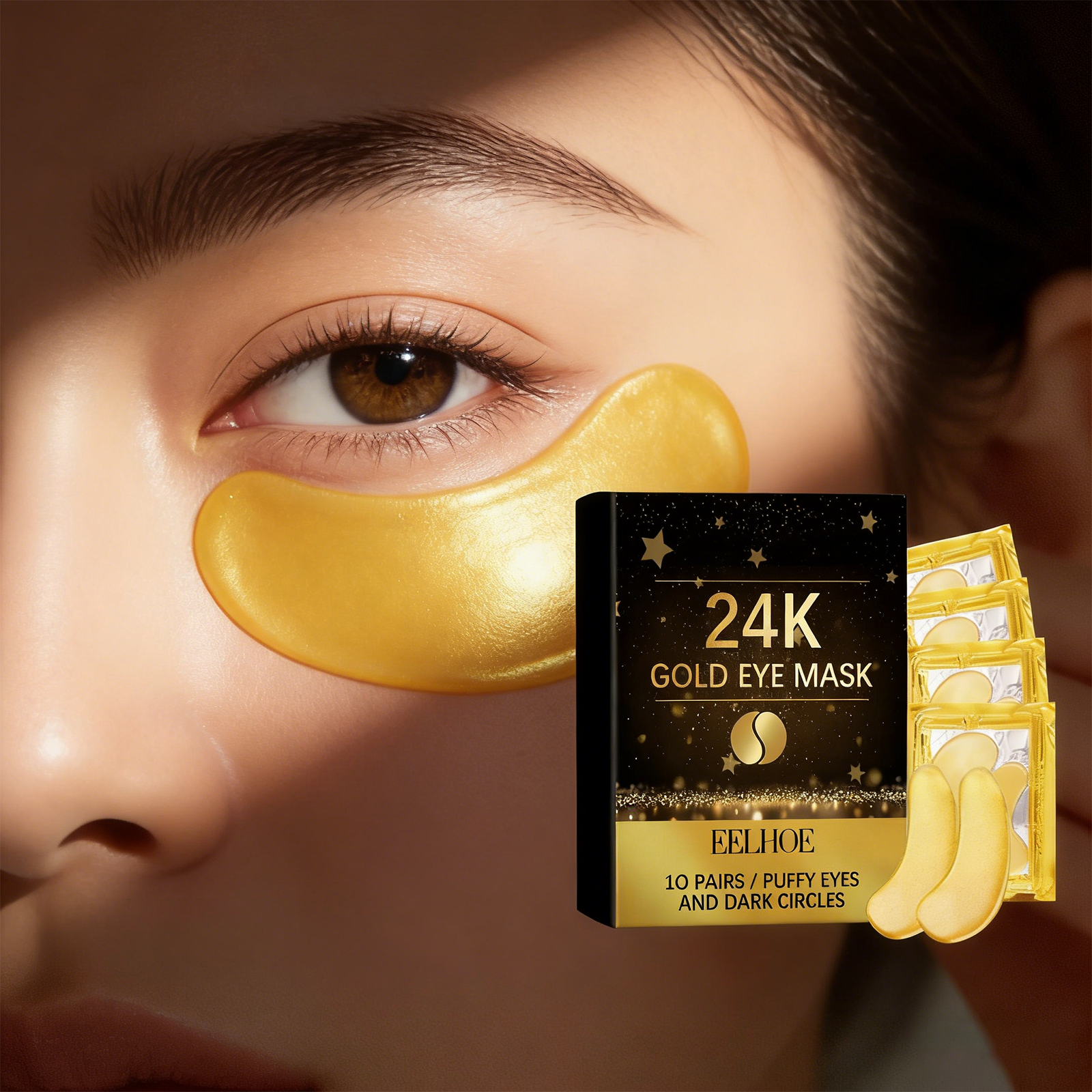 Luxury Skincare Collection - Moisturizing Repairing 24k Gold Eye Mask